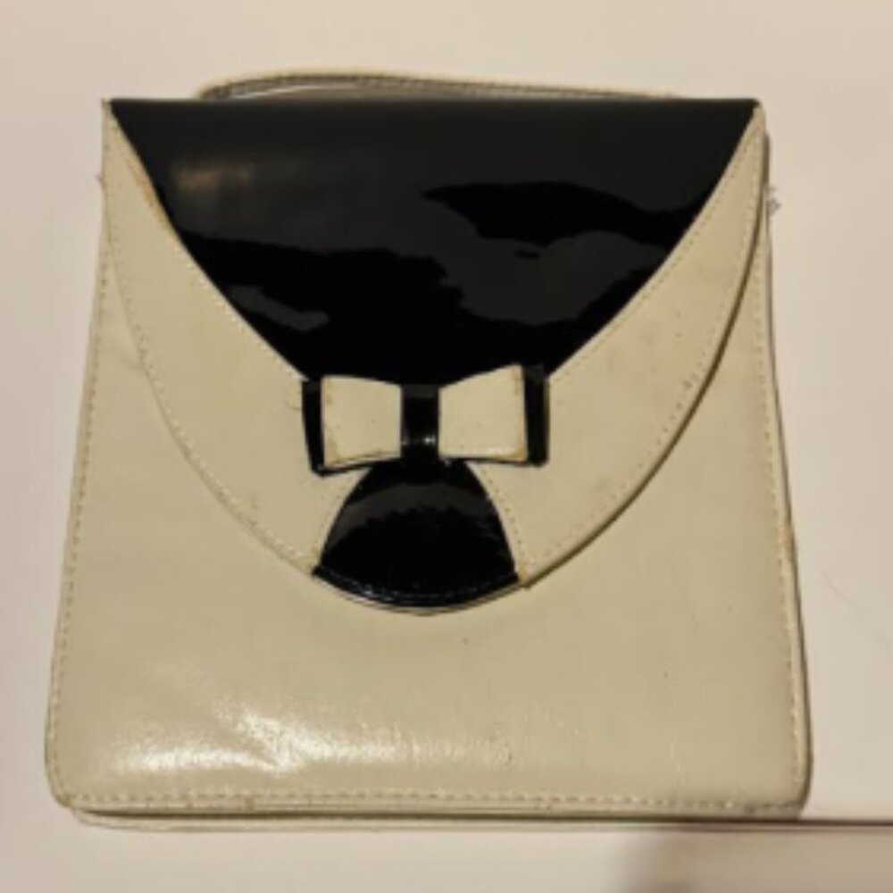 Vintage Tuxedo Clutch w/ Bow